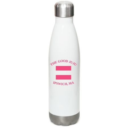 The Good Juju - Water Bottle, a White Stainless Steel Water Bottle