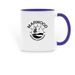 Mugs, a Dark Blue Two-Tone Ceramic Mug