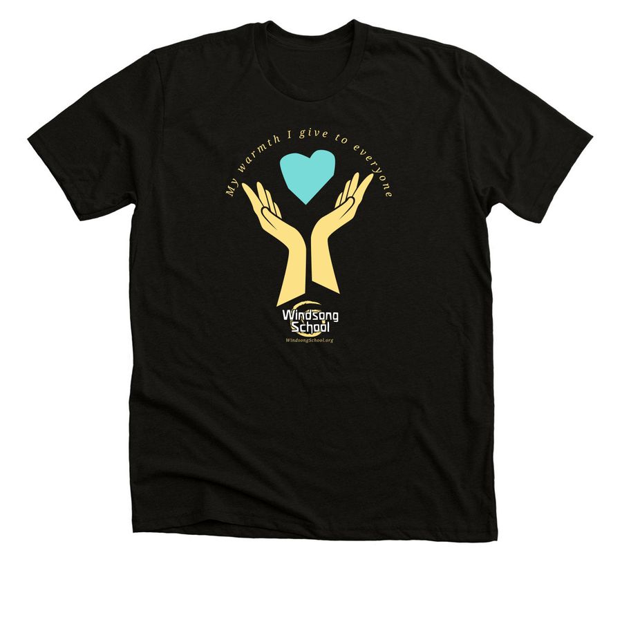 My warmth I give to everyone, a Black Heather Premium Unisex Tee
