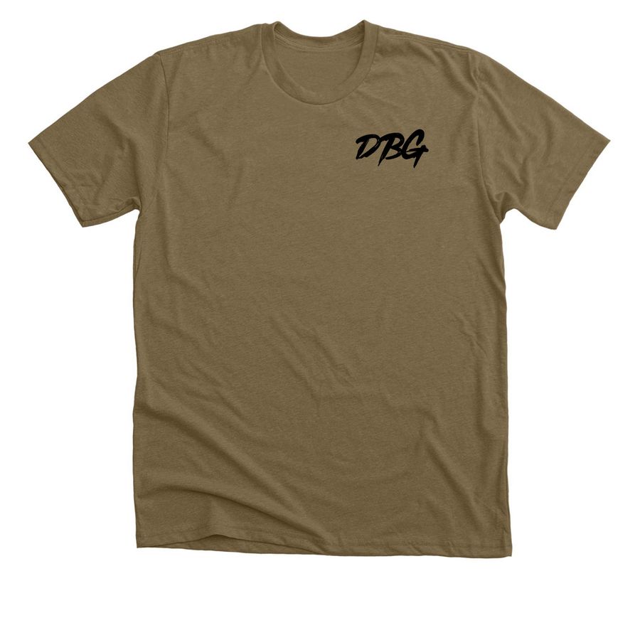Brown Water Navy (Colors), a Heather Olive Premium Unisex Tee