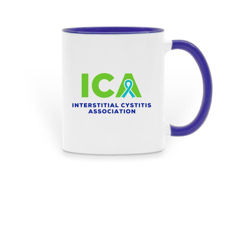 ICA Mug, a Dark Blue Two-Tone Ceramic Mug