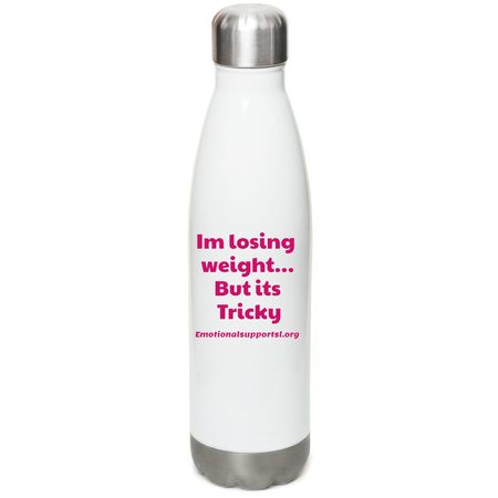 Beyond_chandra, a White Stainless Steel Water Bottle