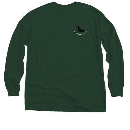 Green Hues Woodland Camps Loon and Thwing's, a Forest Green Classic Long Sleeve Tee