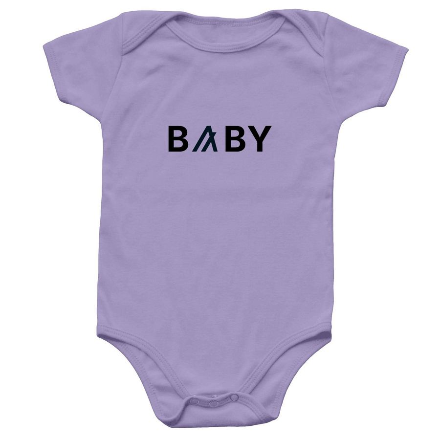Algo baby logomark onesie, a Lavender Infant Onesie