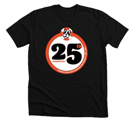 25th Anniversary, a Solid Black Blend Premium Unisex Tee