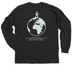 Arrows of the Truth, a Black Classic Long Sleeve Tee (back-view)