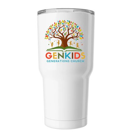 GenKids Cups, a White Insulated Tumbler