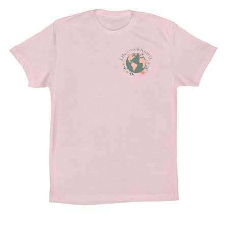 LifeAsWeKnowIt Original Crew, a Soft Pink Premium Cotton Tee