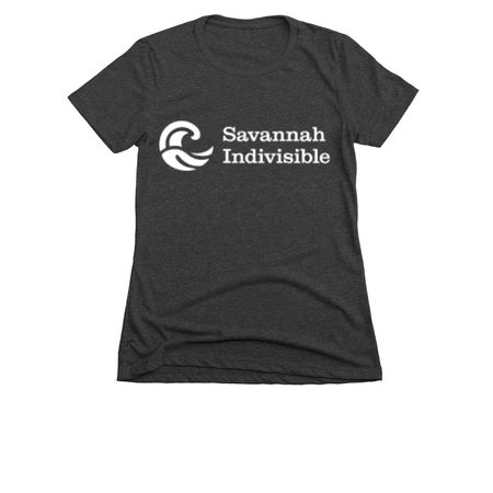 Savannah Indivisible (White Logo), a Charcoal Women's Slim Fit Tee