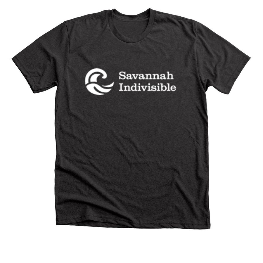Savannah Indivisible (White Logo), a Dark Grey Heather Premium Unisex Tee