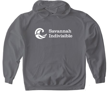 Savannah Indivisible (White Logo), a Charcoal Gildan Softstyle Pullover Hoodie