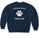 Three Little Doxies 2, a Navy Softstyle Crewneck Sweatshirt (back-view)
