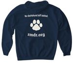 Three Little Doxies 2, a Navy Gildan Softstyle Pullover Hoodie (back-view)