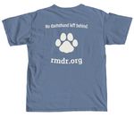 Three Little Doxies 2, a Blue Jean Comfort Colors Unisex Tee (back-view)