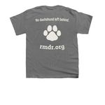 Three Little Doxies 2, a Charcoal Youth Unisex Tee (back-view)