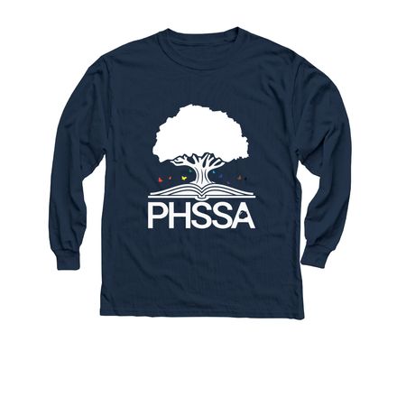 PHSSA PTA Spiritwear Fundraiser, a Navy Youth Long Sleeve Tee