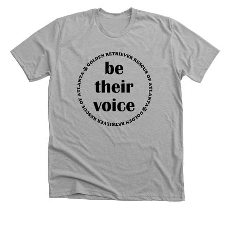 Be Their Voice, a Athletic Heather Premium Unisex Tee