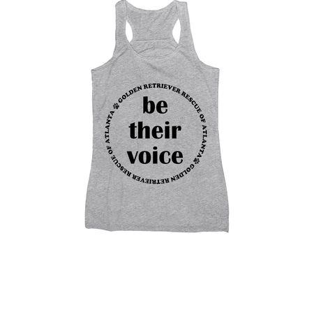 Be Their Voice, a Athletic Heather Women's Racerback