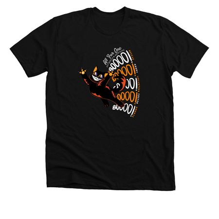 BOO!, a Solid Black Blend Premium Unisex Tee