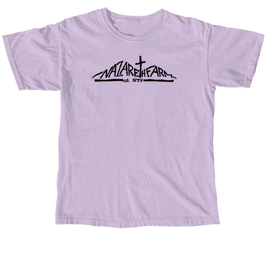 Naz Farm T-shirt black logo, a Orchid Comfort Colors Unisex Tee