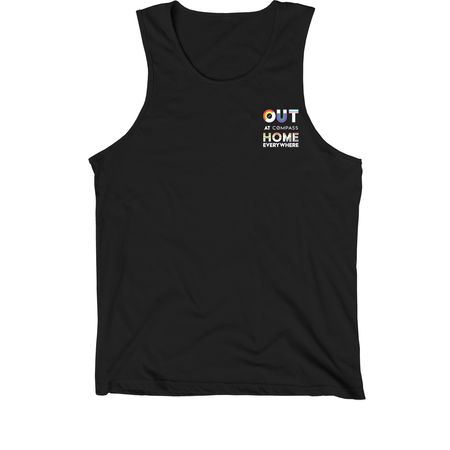 PRIDE - HOME EVERYWHERE, a Black Premium Cotton Tank