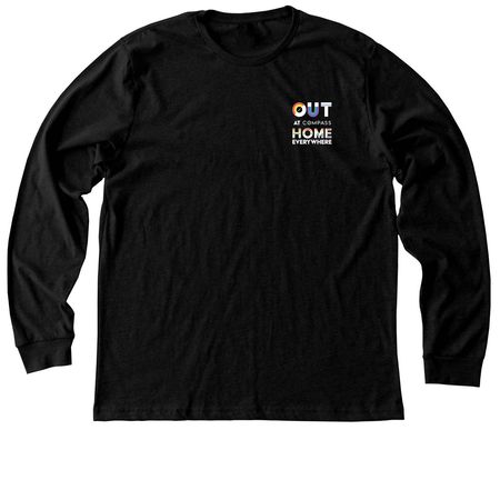 PRIDE - HOME EVERYWHERE, a Black Heather Premium Long Sleeve Tee