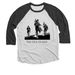 THE OLD GUARD - The Originals, a Black and Heather White 3/4 Sleeve Baseball Tee