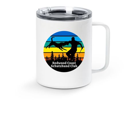 RCSC Travel Mug, a White Stainless Steel Travel Mug