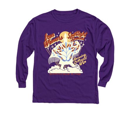 O?Maste? Win - Blue details, a Purple Youth Long Sleeve Tee