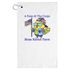 A Peep at the Coops Golf Towel, a White Golf Towel