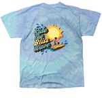 BLISS Wave Tee, a Lagoon Classic Tie Dye Tee (back-view)