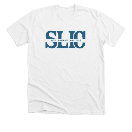 SLIC White Tee, a Solid White Blend Premium Unisex Tee
