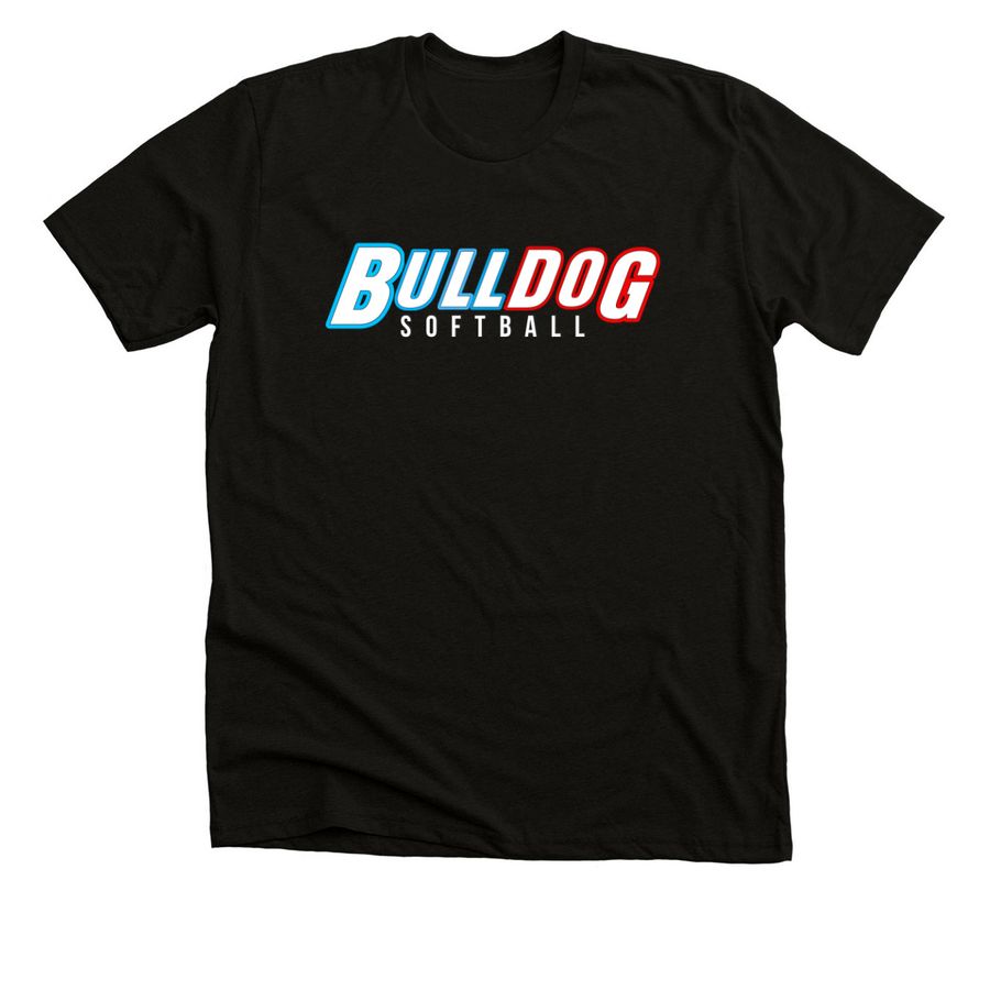 BULLDOGS 1, a Solid Black Blend Premium Unisex Tee