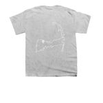SMS Logo + Cape Cod, a Sport Grey Youth Unisex Tee (back-view)