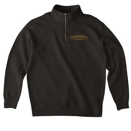 Forever Loyal ?, a Black Midweight Quarter Zip Pullover