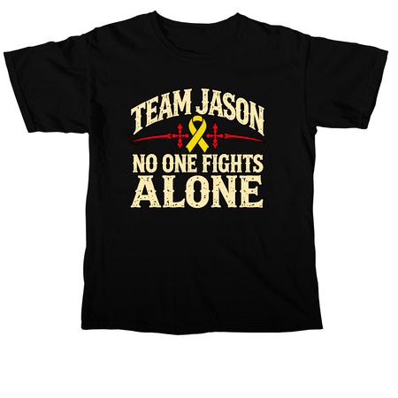 Team Jason Fighting Osteosarcoma, a Black Comfort Colors Unisex Tee