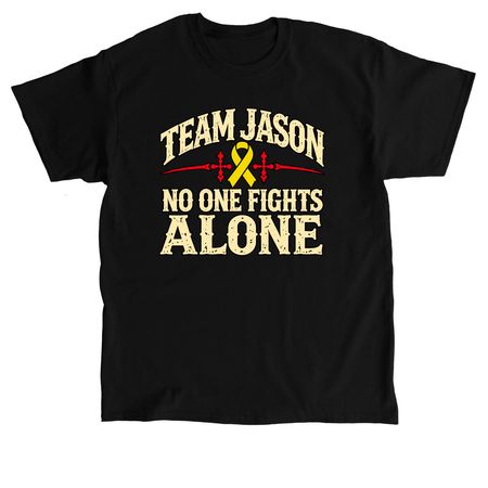 Team Jason Fighting Osteosarcoma, a Black Classic Unisex Tee