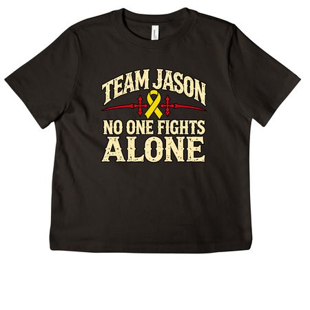 Team Jason Fighting Osteosarcoma, a Black Women's Heavyweight Tee