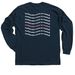 Audiobooks Count as Reading, a Navy Classic Long Sleeve Tee (back-view)
