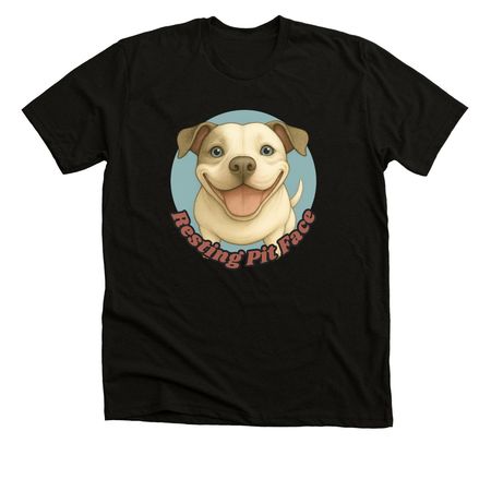 Resting Pit Face, a Black Heather Premium Unisex Tee