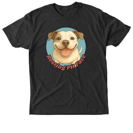 Resting Pit Face, a Vintage Black Triblend Unisex Tee