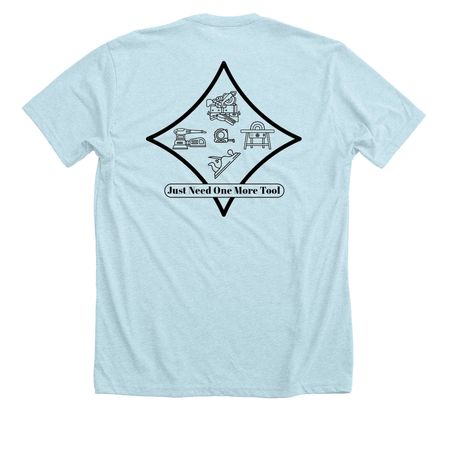 One More Tool, a Heather Ice Blue Premium Unisex Tee