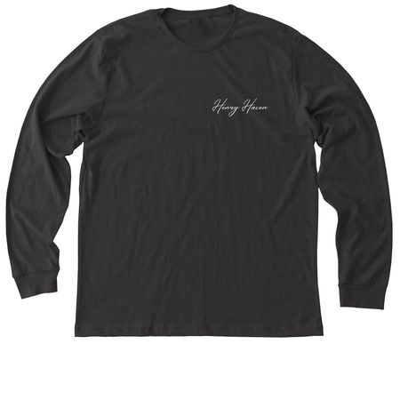 Mariposa, McKenzie, McKinley - White, a Dark Grey Heather Premium Long Sleeve Tee