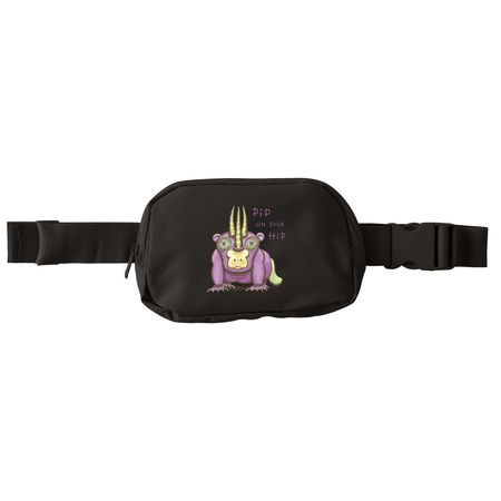 Pip on your Hip, a Deep Black Matte Hip Pack