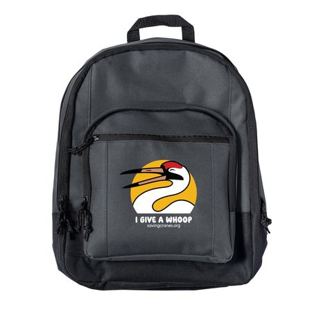 I GIVE A WHOOP BACKPACK, a Dark Charcoal Everyday Backpack