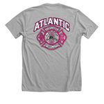 Atlantic Volunteer Fire Company&nbsp;, a Athletic Heather Premium Unisex Tee (back-view)