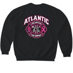 Atlantic Volunteer Fire Company&nbsp;, a Black Softstyle Crewneck Sweatshirt (back-view)