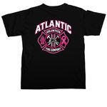 Atlantic Volunteer Fire Company&nbsp;, a Black Comfort Colors Unisex Tee (back-view)