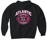 Atlantic Volunteer Fire Company&nbsp;, a Black Gildan Softstyle Pullover Hoodie (back-view)