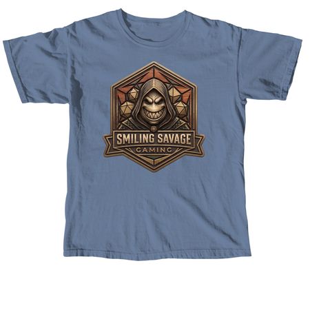 Smiling Savage Gaming, a Blue Jean Comfort Colors Unisex Tee